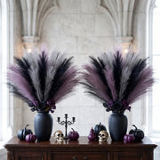 30-Piece Black & Gray Faux Pampas Grass Set