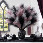 30-Piece Black & Gray Faux Pampas Grass Set
