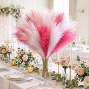 30-Piece Pink & White Faux Pampas Grass Set