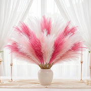 30-Piece Pink & White Faux Pampas Grass Set