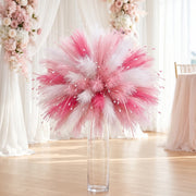 30-Piece Pink & White Faux Pampas Grass Set