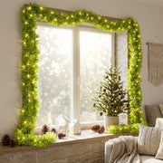 19.7FT Pre-Lit Lime Green Faux Fur Christmas Garland
