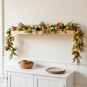 5.9FT Pre-Lit Christmas Greenery Garlands