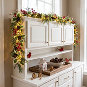 5.9FT Pre-Lit Christmas Greenery Garlands