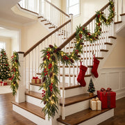 5.9FT Pre-Lit Christmas Greenery Garlands