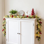 5.9FT Pre-Lit Christmas Greenery Garlands