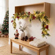 5.9FT Pre-Lit Christmas Greenery Garlands