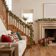 5.9FT Pre-Lit Christmas Greenery Garlands