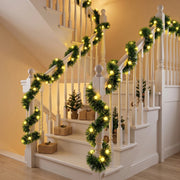 9.8FT Pre-Lit Pine Christmas Garland