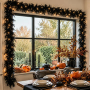2-Piece Pre-Lit Feather Tinsel Garland Set