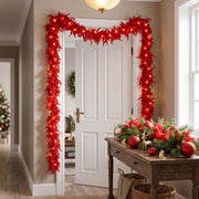 2-Piece Pre-Lit Feather Tinsel Garland Set
