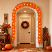 2-Piece Pre-Lit Feather Tinsel Garland Set
