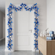 19.7FT Pre-Lit Snowflake Tinsel Garland