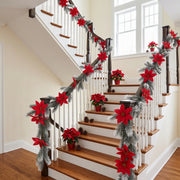 2-Piece 5.9FT Christmas Pine Garland Set