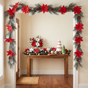 2-Piece 5.9FT Christmas Pine Garland Set