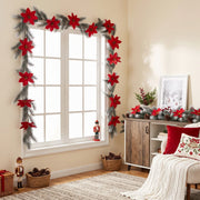 2-Piece 5.9FT Christmas Pine Garland Set