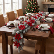 2-Piece 5.9FT Christmas Pine Garland Set