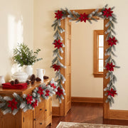 2-Piece 5.9FT Christmas Pine Garland Set