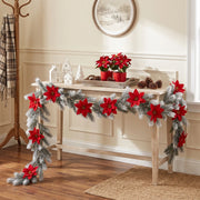 2-Piece 5.9FT Christmas Pine Garland Set