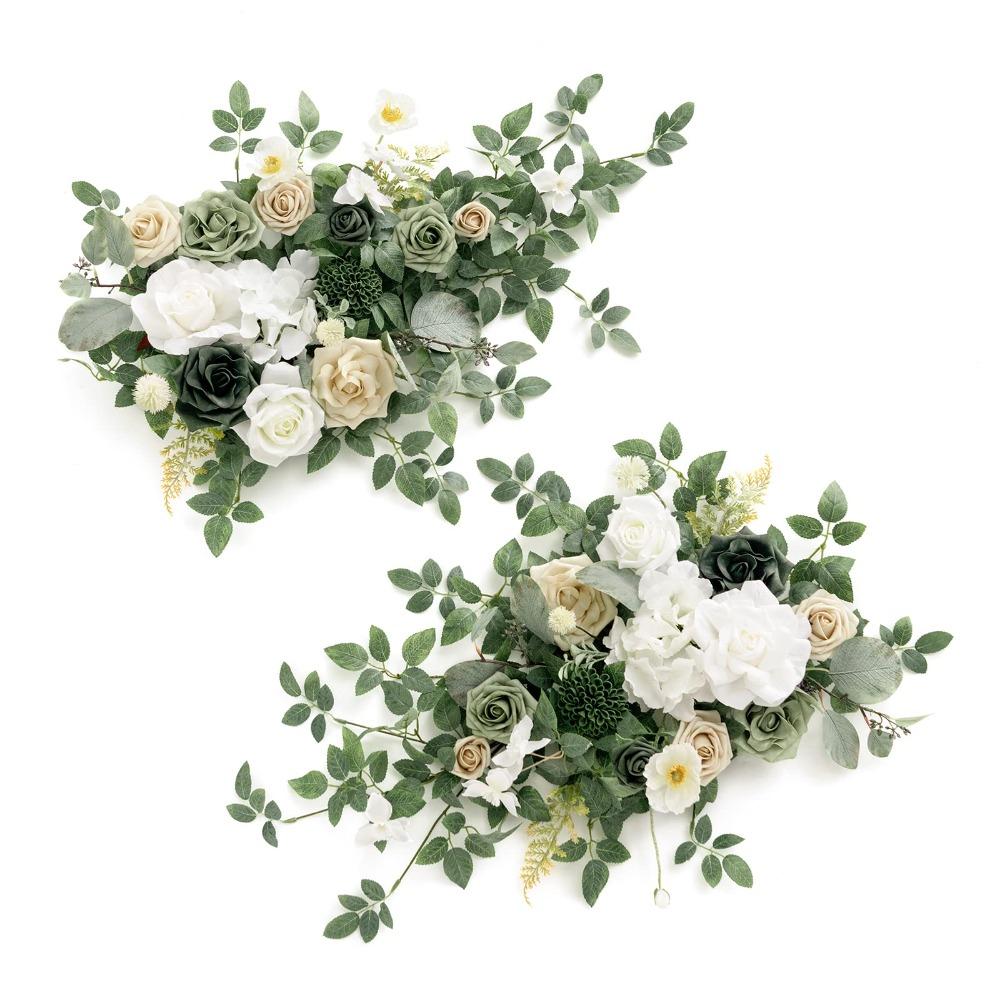 Dusty rose artificial flower garland swag wedding arch sweetheart table decor style N
