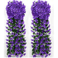 Purple Hanging Lily Flowers Set of 2 for UV resistant faux by IPOPU