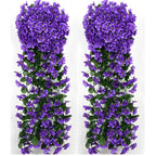 Purple Hanging Lily Flowers Set of 2 for UV resistant faux by IPOPU