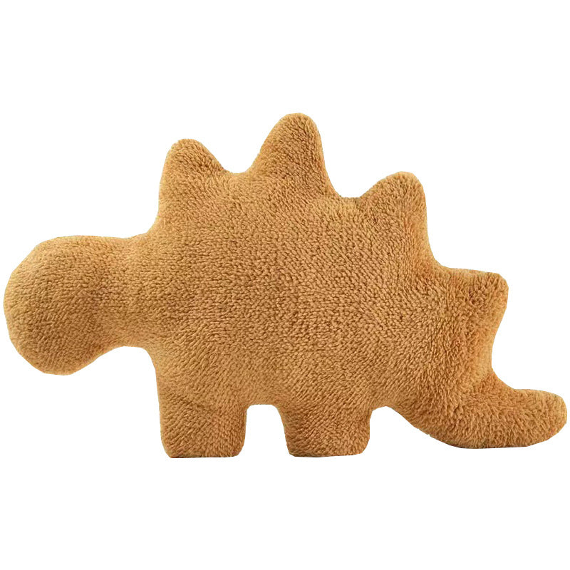 Soft & Cute Dino Nugget Plush Pad Pillow Large Dinosaur Chicken Nugget Room Decor for Boys & Girls