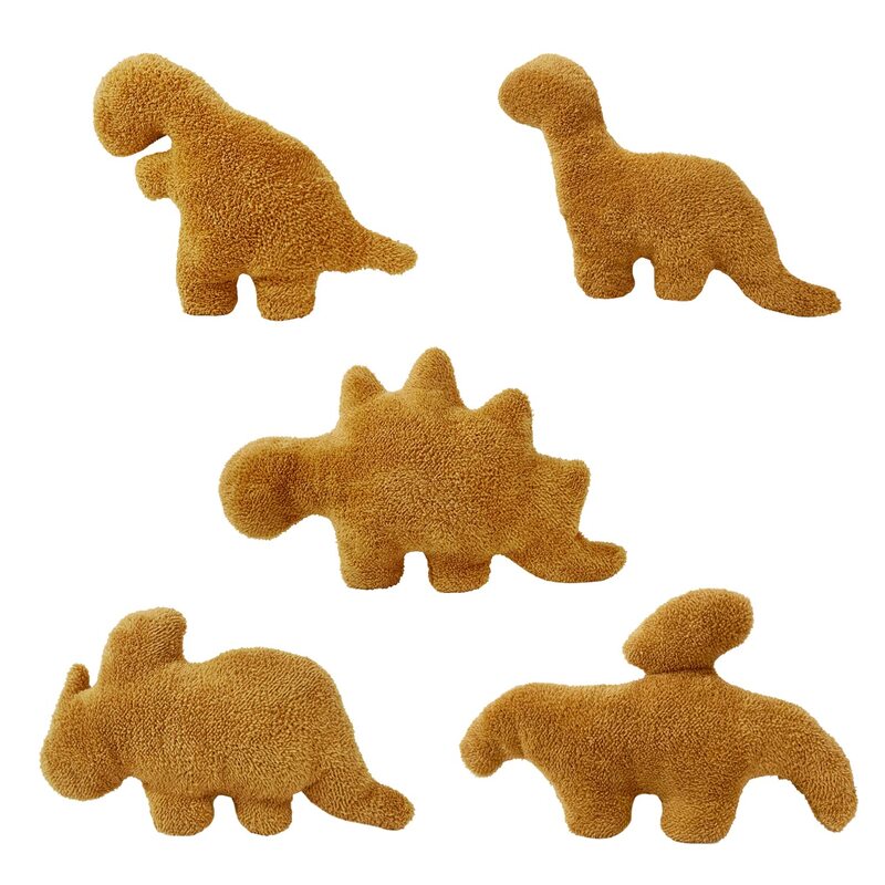 Soft & Cute Dino Nugget Plush Pad Pillow Large Dinosaur Chicken Nugget Room Decor for Boys & Girls