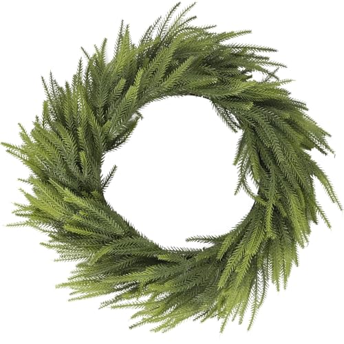 Soft rubber pine needle christmas decor bundle for wreath garland vine by IPOPU