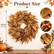 Fall Corn Husk Leaf Wreath Collection