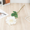 White artificial dahlia flowers 2pcs Chinese pastoral style home garden decor