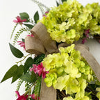 Collection of hydrangea wreath rustic farmhouse style for front door hanging by IPOPU