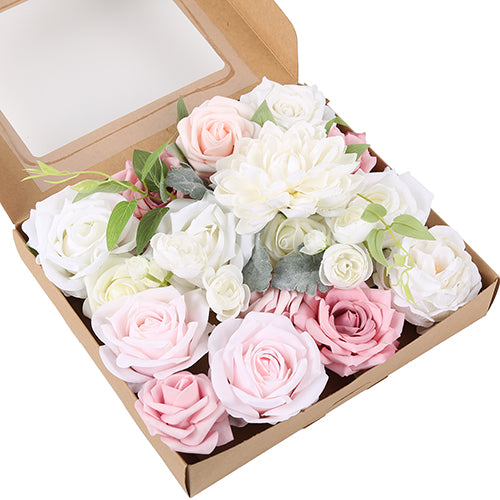 Simulated boxed flowers, European style wedding, bride's bouquet, wedding accompaniment, flower box, DIY bouquet