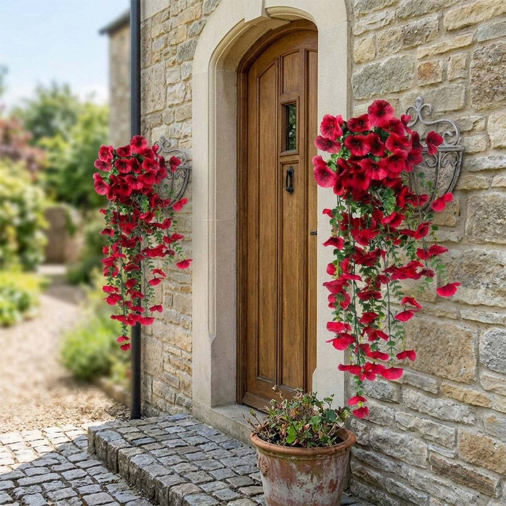 Hanging Artificial Potted Faux Eucalyptus Plants and Flowers for Modern Boho Farmhouse Bathroom Office Desk Wall Book Shelf Living Room Aesthetic Decor Indoor