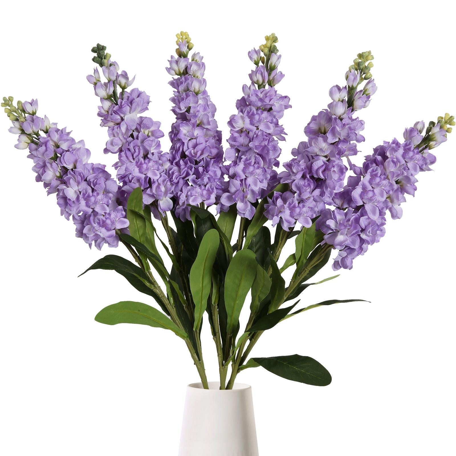 Purple Delphinium Flowers 6pcs 34 Inch Long Stem for larkspur hyacinth by IPOPU