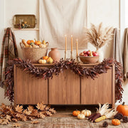 Artificial Fall Leaf & Berry Garland Set of 2 – 200cm