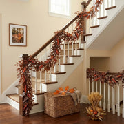 Artificial Fall Leaf & Berry Garland Set of 2 – 200cm