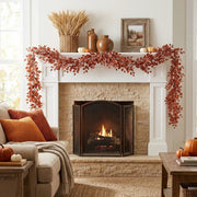 Artificial Fall Leaf & Berry Garland Set of 2 – 200cm