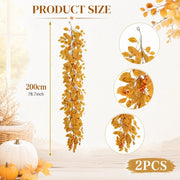 Artificial Fall Leaf & Berry Garland Set of 2 – 200cm