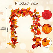 Artificial Maple Leaf Fall Garland – 6ft, Set of 2