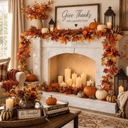 Artificial Maple Leaf Fall Garland – 6ft, Set of 2