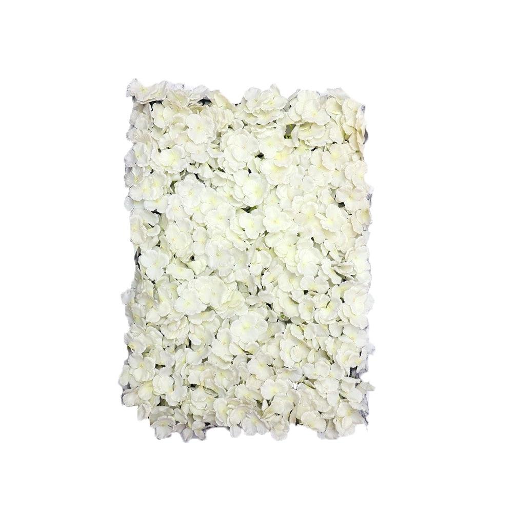 Beige Hydrangea Flower Mat for DIY wedding backdrop by IPOPU