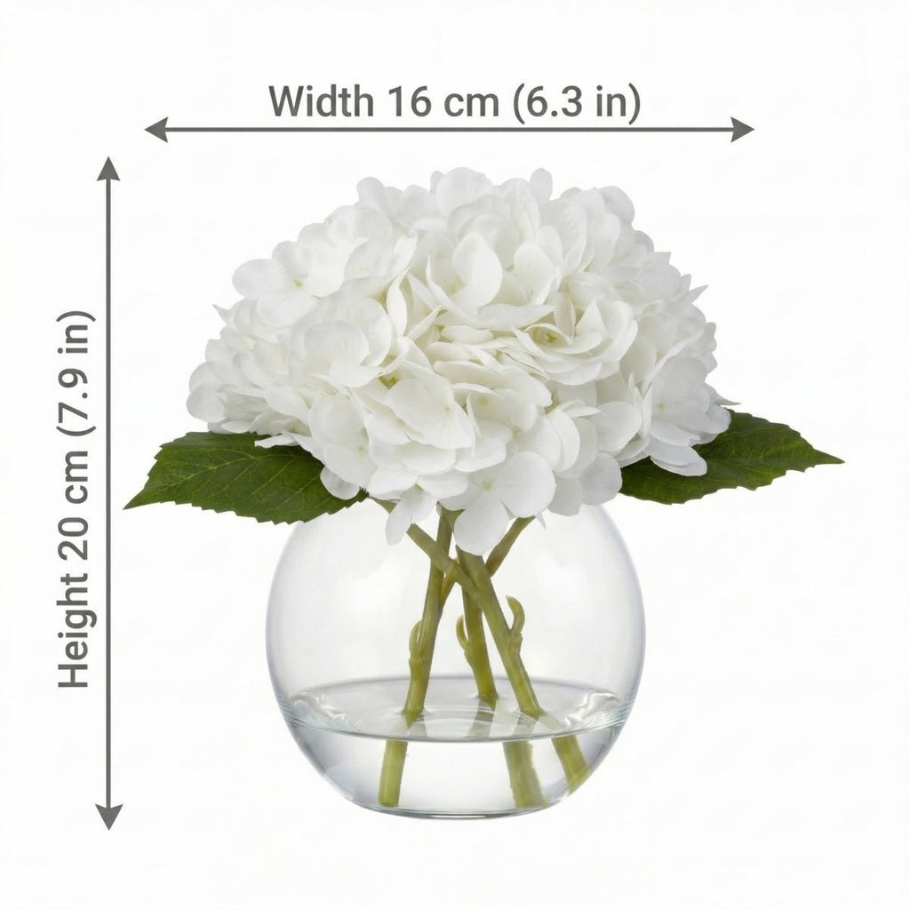 Hydrangea Flowers In Vase for modern wedding decor by IPOPU