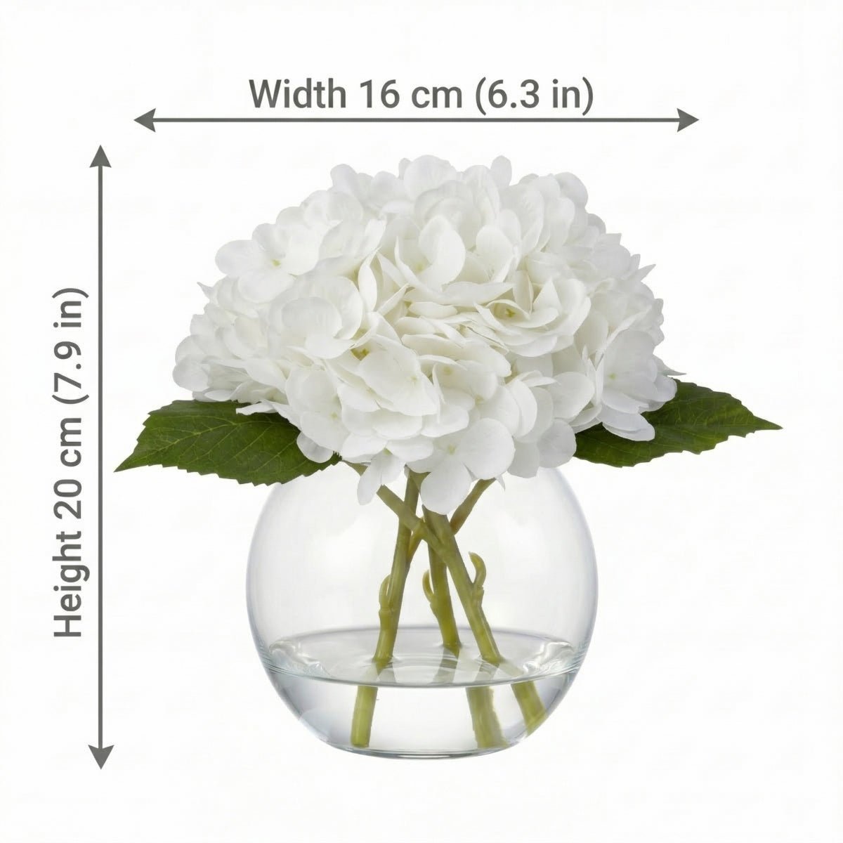 Hydrangea Flowers In Vase for modern wedding decor by IPOPU