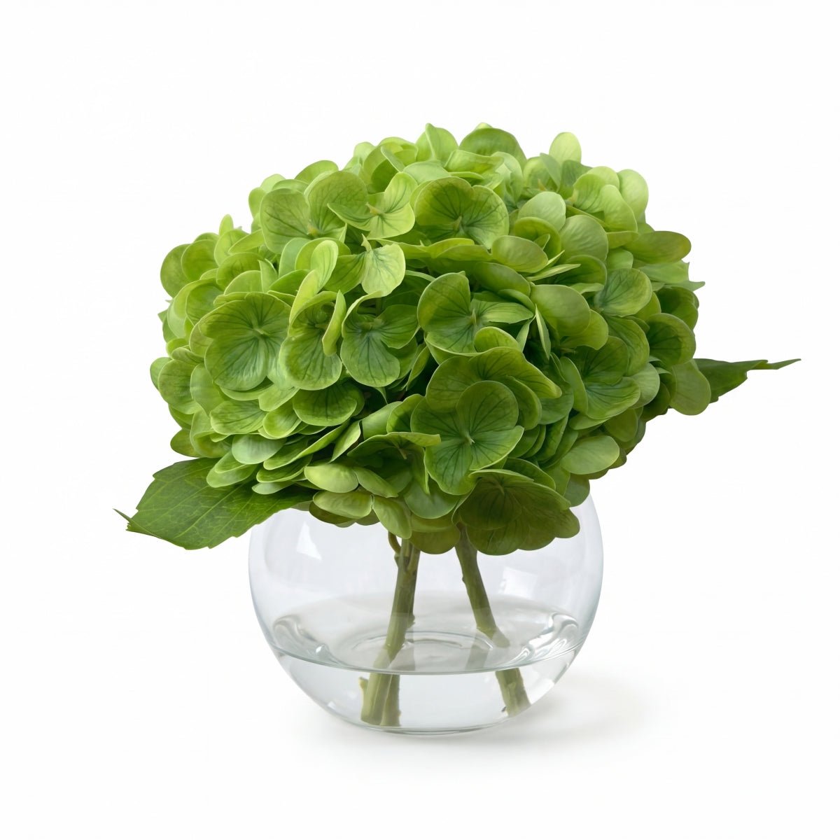 Green Hydrangea Flowers In Vase for modern wedding decor by IPOPU