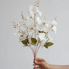 Magnolia Blossom Stems Set Of 3 for modern wedding decor by IPOPU