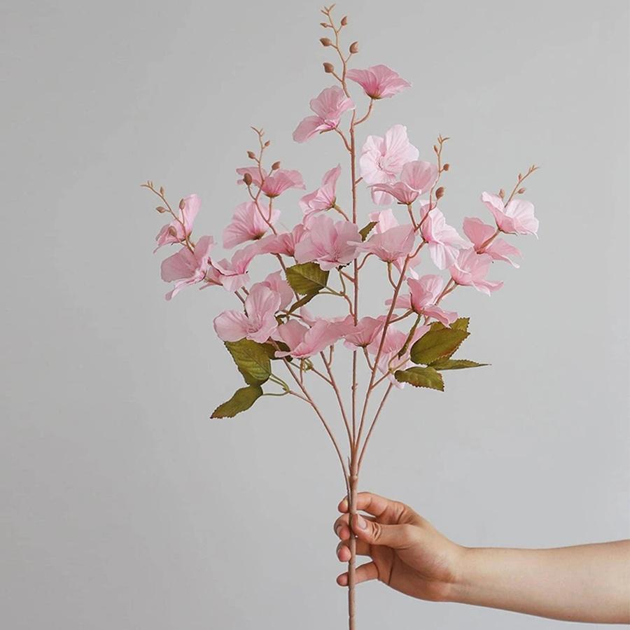 Detail of magnolia blossom stems set of 3 for silk faux flowers by IPOPU