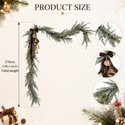 Artificial Pine Eucalyptus Garland – Christmas Mantel, Staircase & Table Decor