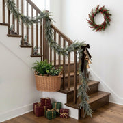 Artificial Pine Eucalyptus Garland – Christmas Mantel, Staircase & Table Decor