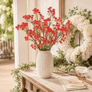 Artificial Red Baby's Breath Stems – Faux Gypsophila 10pcs